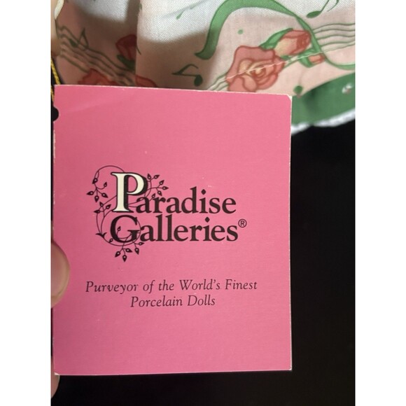 Paradise Galleries Porcelain Doll Collection 14” On Stand - Picture 3 of 4